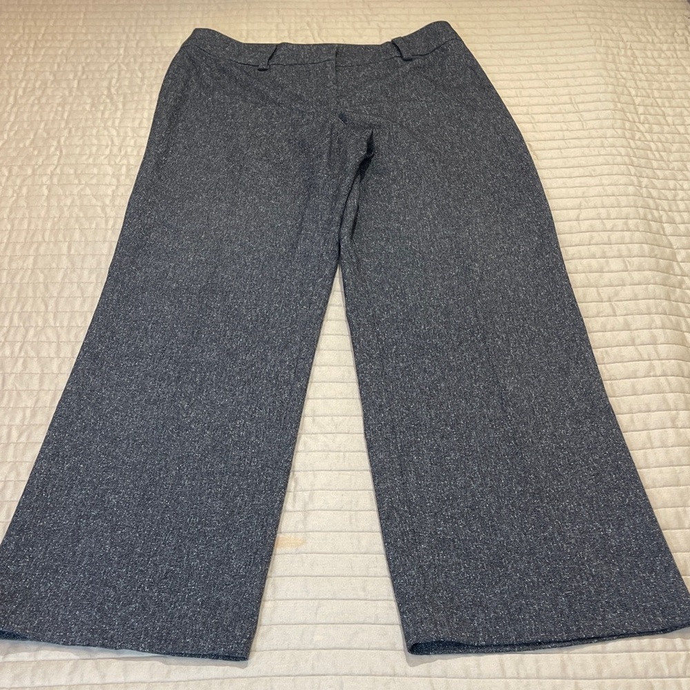 Kasper WOMENS SIZE 8 Black and Gray Textured PANTS